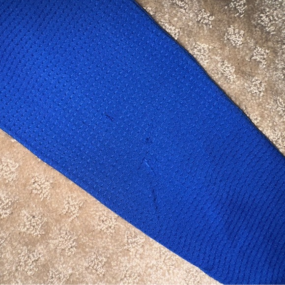 RARE Bombshell Sportswear Leggings – Black w/ Blue Thigh-High Detail, Size Small - Picture 6 of 7